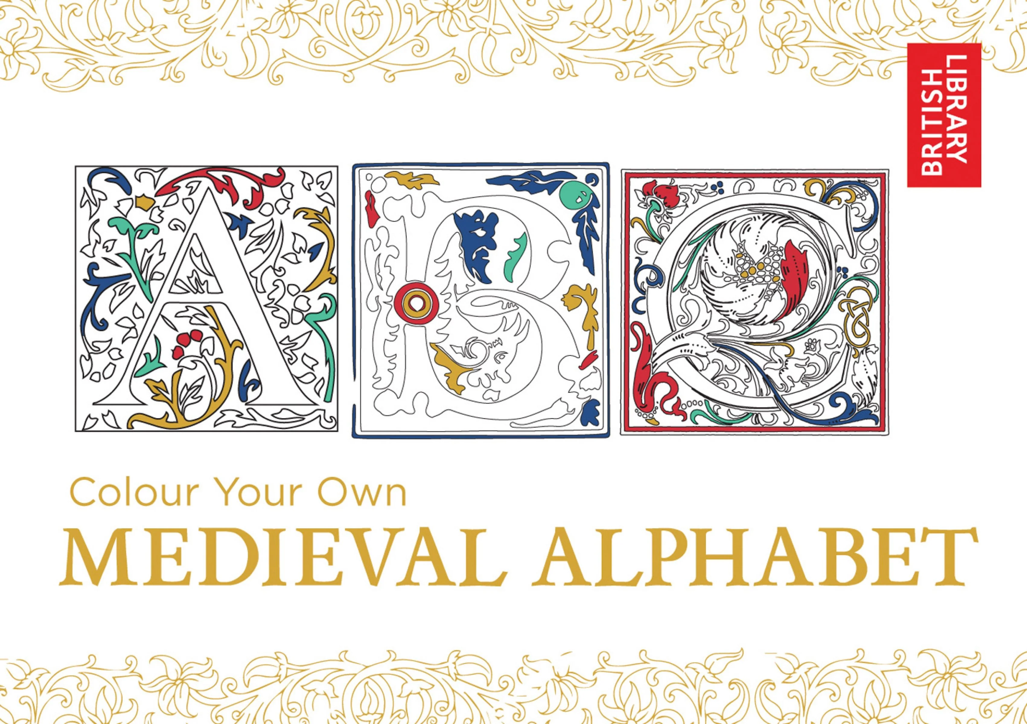 Colour Your Own Medieval Alphabet (Colour Your Own) - Image 2