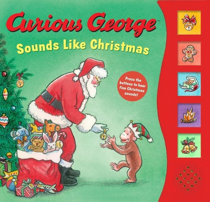 Curious George Sounds Like Christmas Sound Book - Image 2