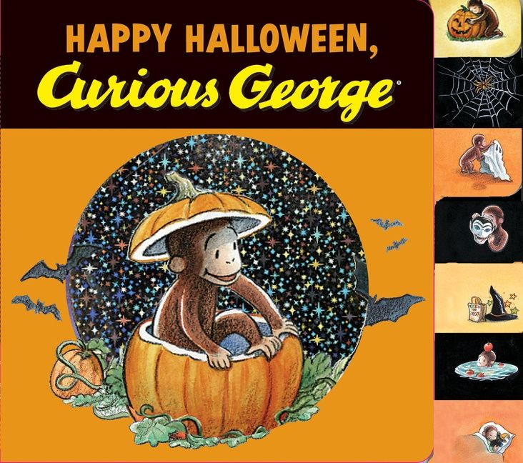 Happy Halloween, Curious George Tabbed Board Book - Image 2