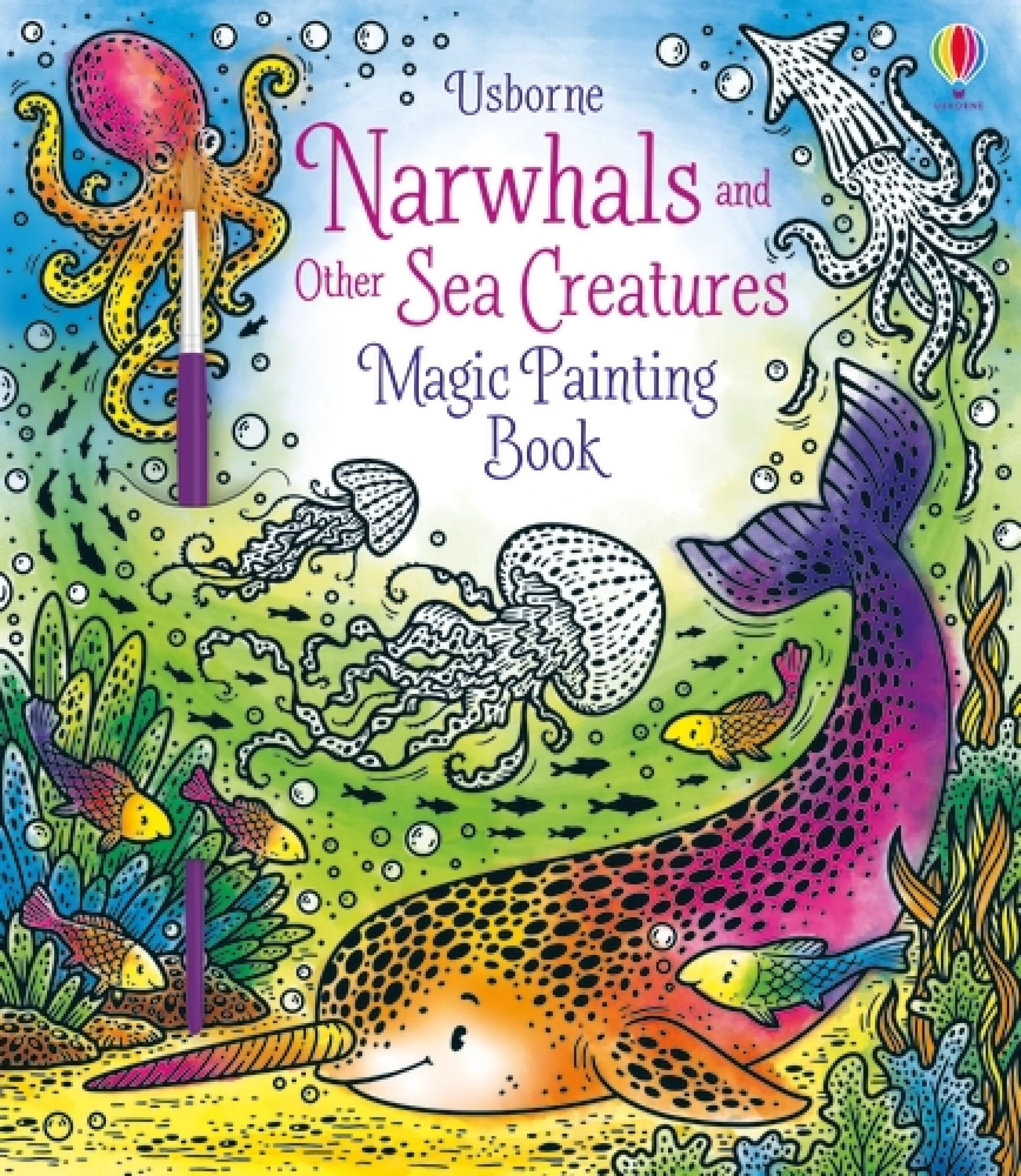 Narwhals and Other Sea Creatures Magic Painting Book - Image 2