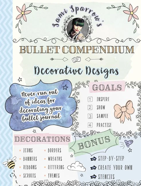 Sami Sparrow's Bullet Compendium Of Decorative Designs: a practical, easy resource for bullet journals, scrapbooks and cardmaking - Image 2