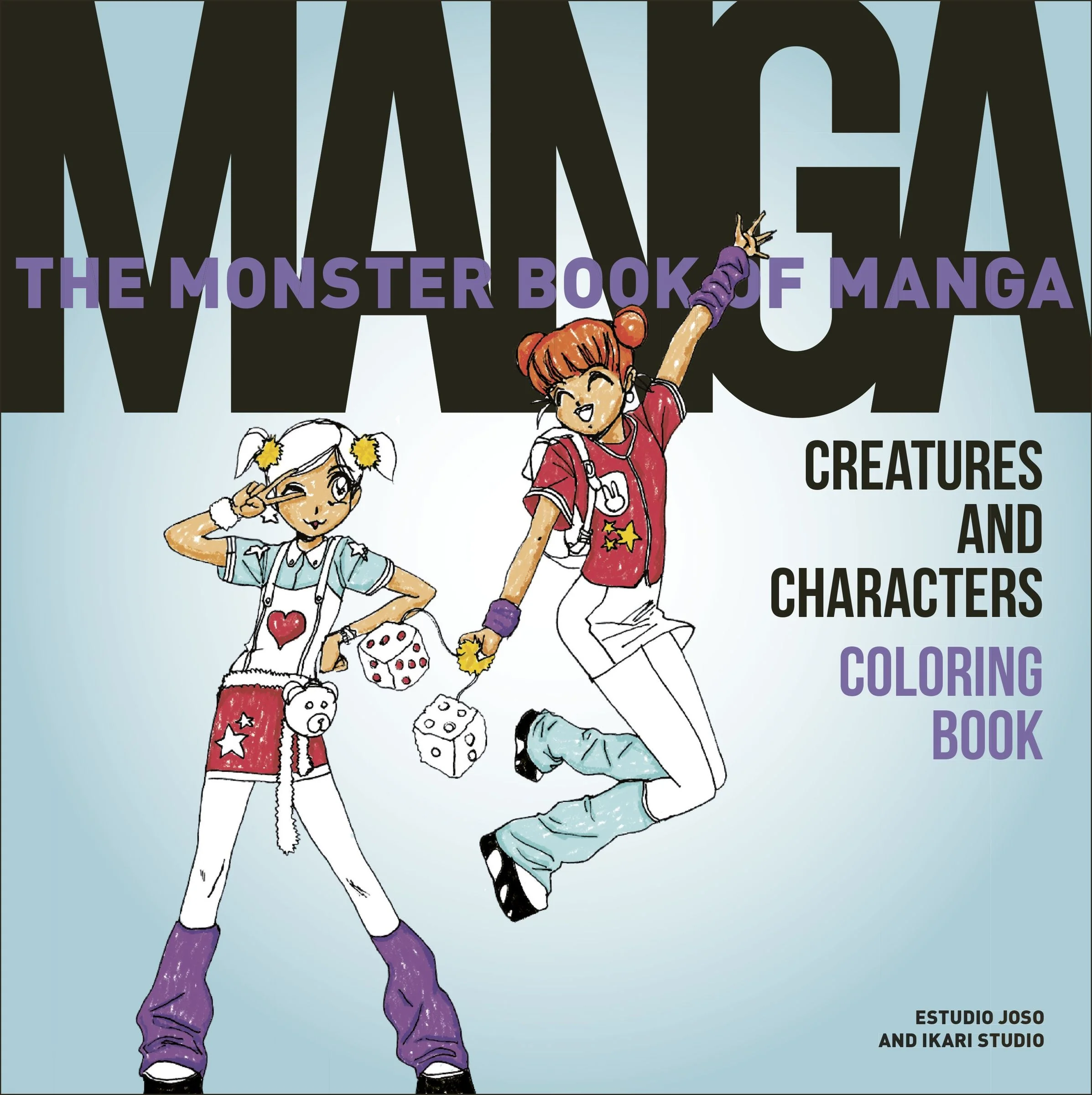 The Monster Book of Manga Creatures and Characters Coloring Book - Image 2